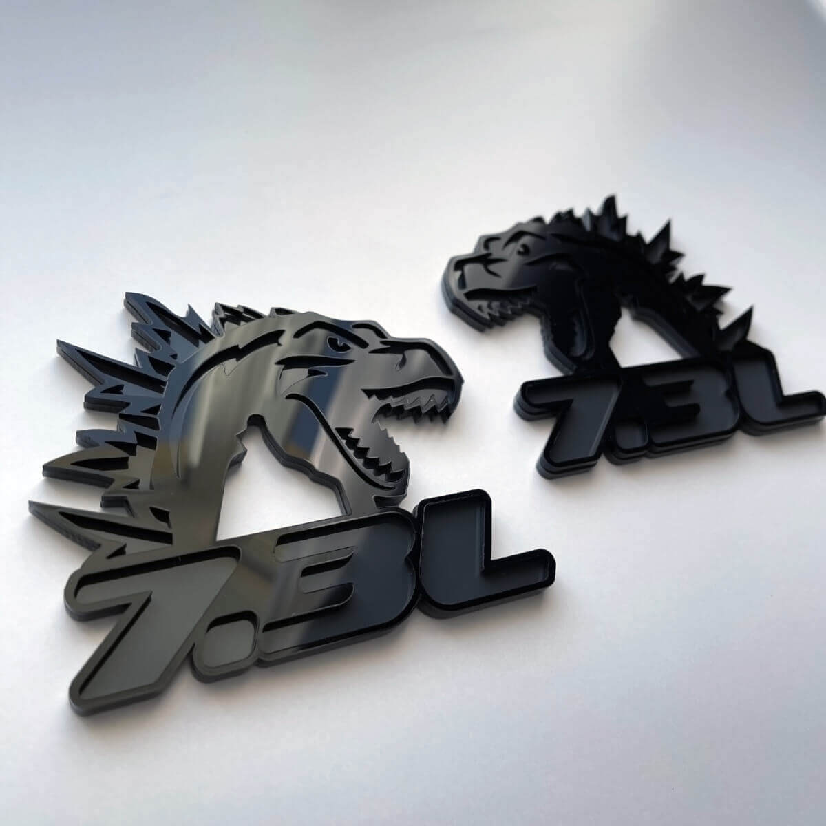 Godzilla 7.3L MEGAZILLA Performance 7.3L 3D Badge Guard Flare Badges Emblem