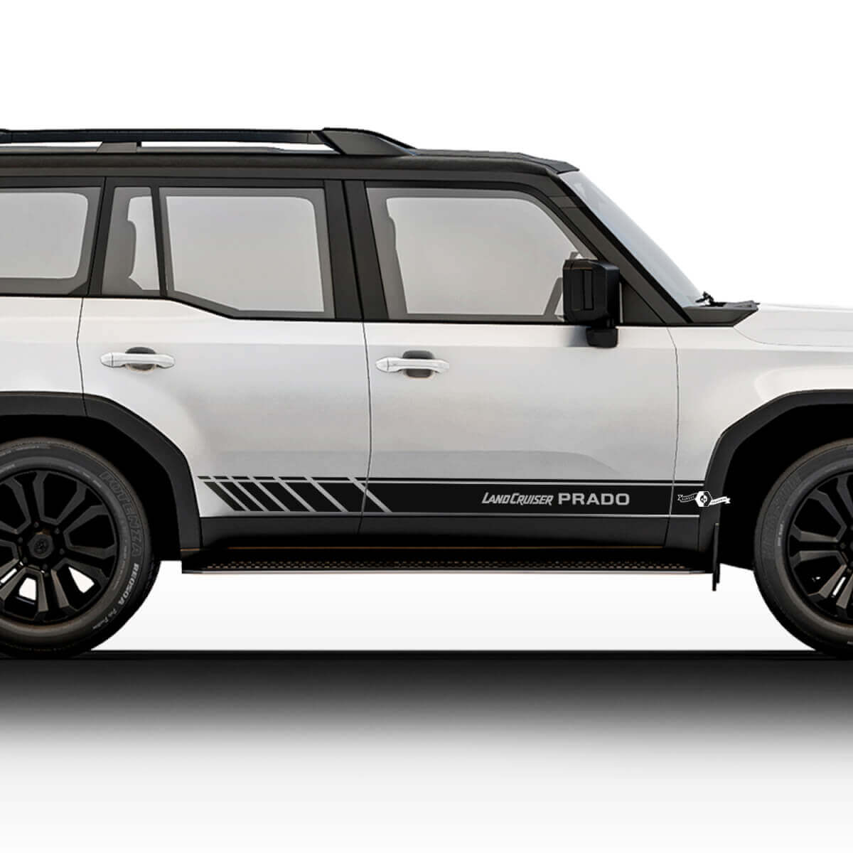 2024 Toyota Land Cruiser Prado Side Racing Stickers Decals Vinyl Stripe Graphic Stickers Decals Kit
