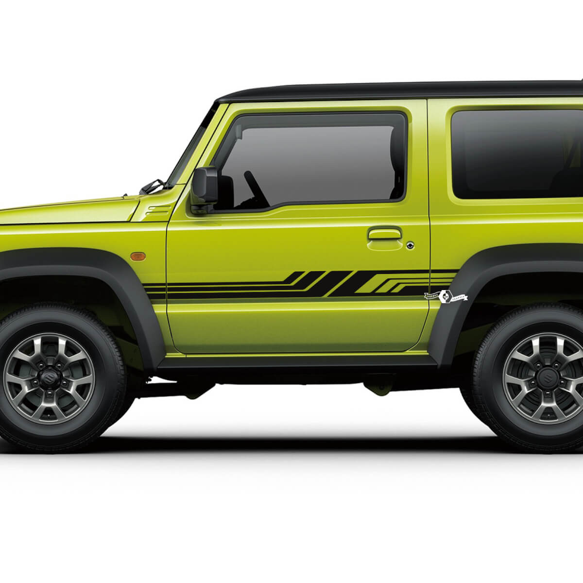 Pair Suzuki JIMNY Side Doors Stripe graphics decal Lines sticker
