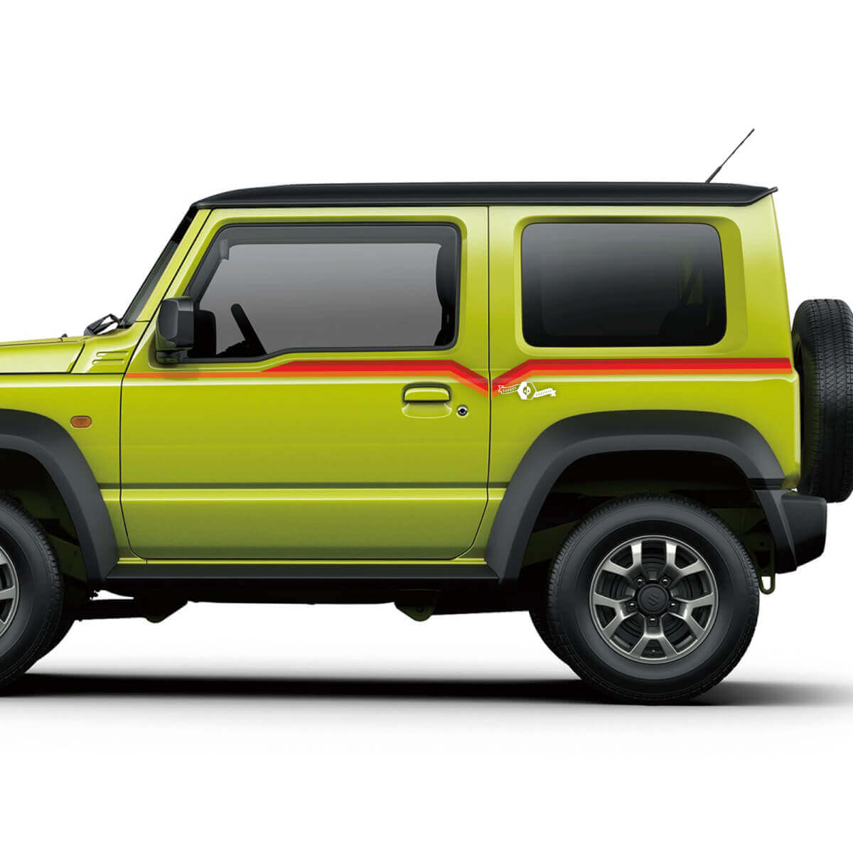 Pair Suzuki JIMNY Side Doors Stripe Lines graphics decal Lines sticker 3 Colors
