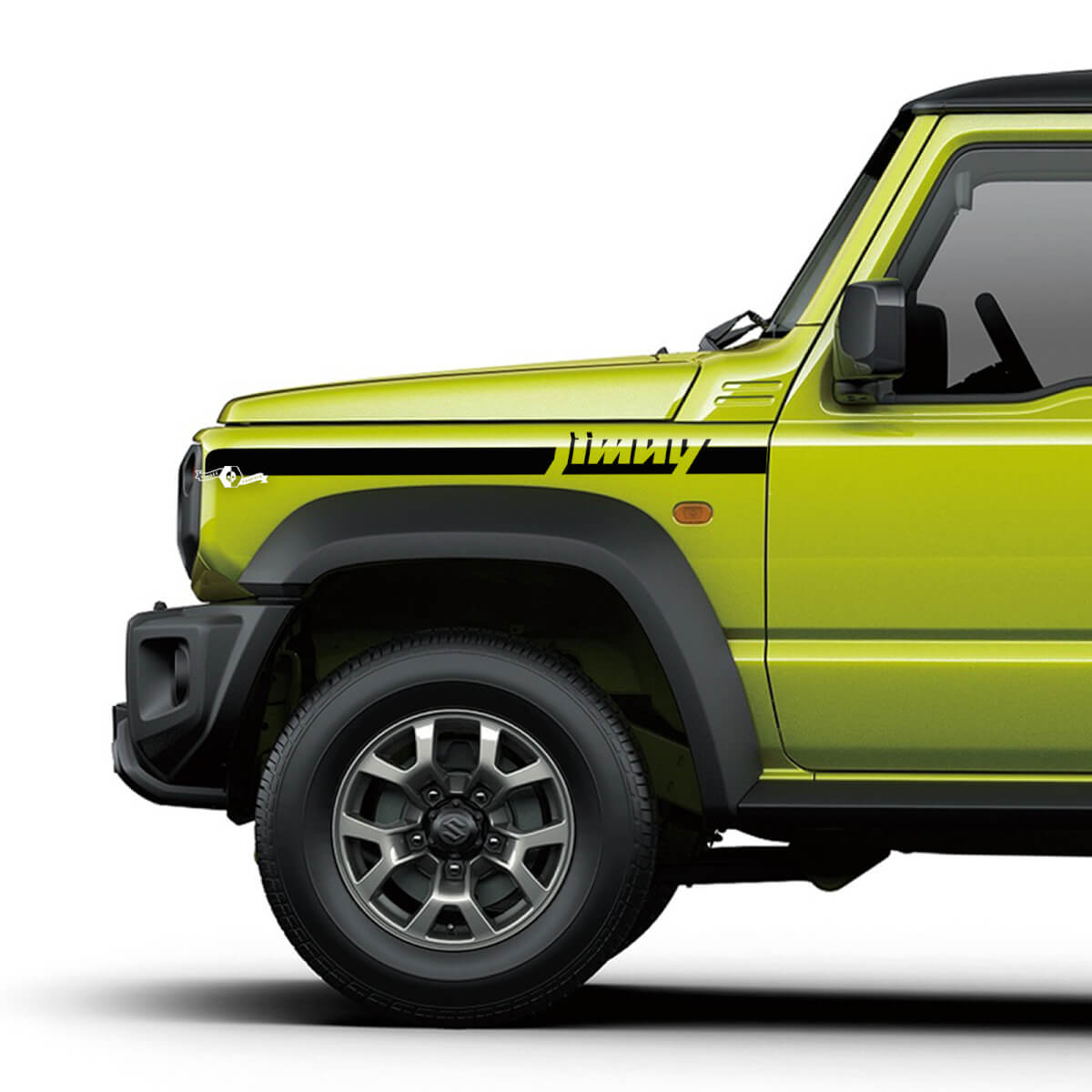 Pair Suzuki JIMNY Side Fender Stripe graphics decal Lines Logo sticker
