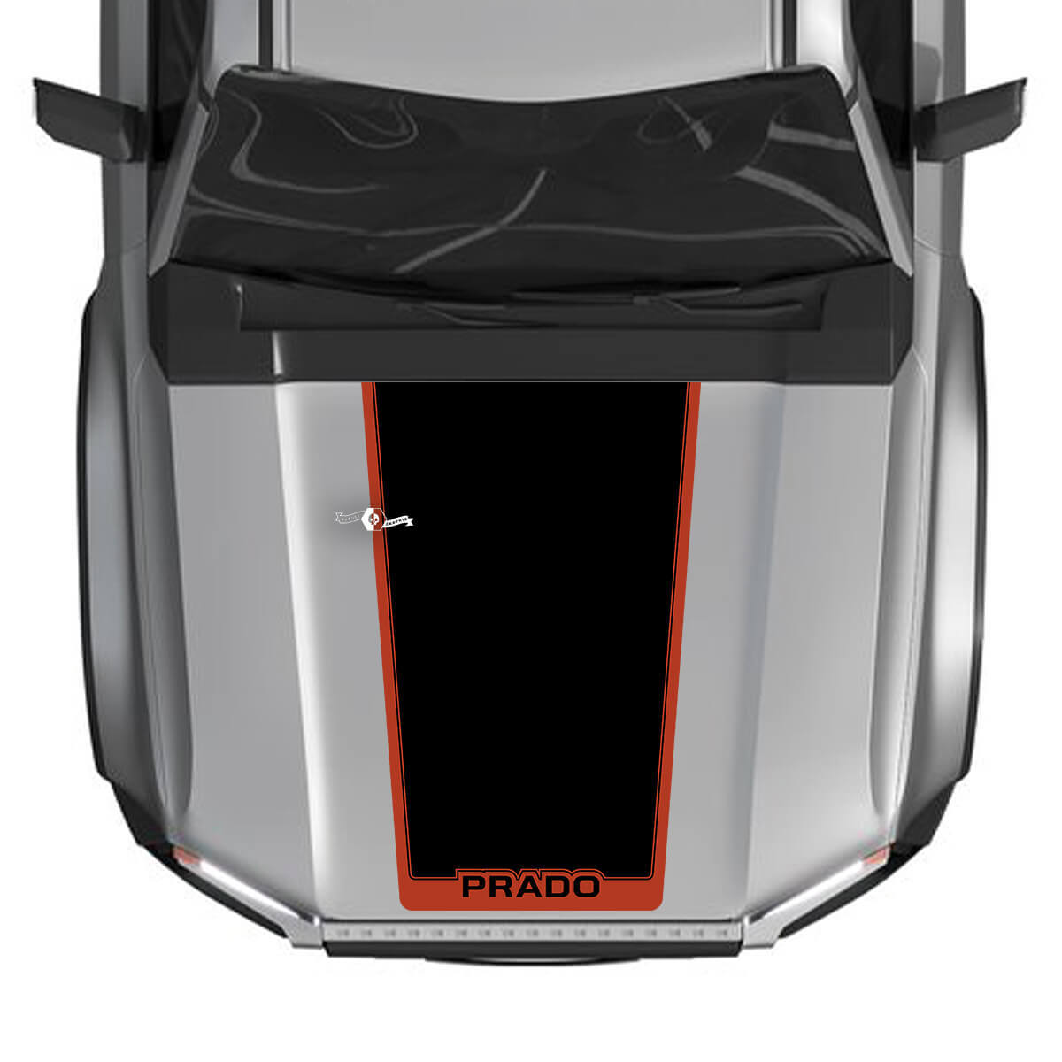 2024 Toyota Land Cruiser Prado Hood Decals Vinyl Graphic Decals 2 Colors
