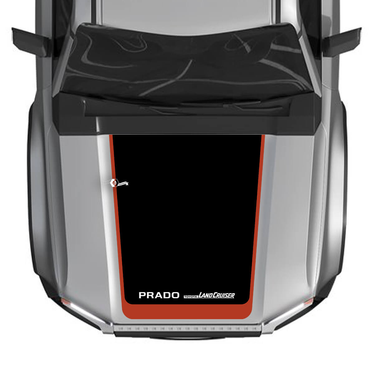 2024 Toyota Land Cruiser Prado Hood Decals Vinyl Graphic Decals Large 3 Colors
