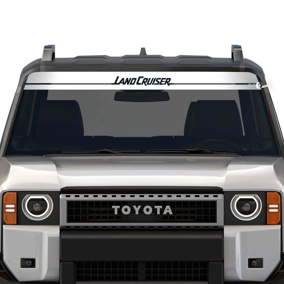 2024 Windshield Banner Toyota Land Cruiser Prado Stripe Destroyed Decals Vinyl Graphic Decals
