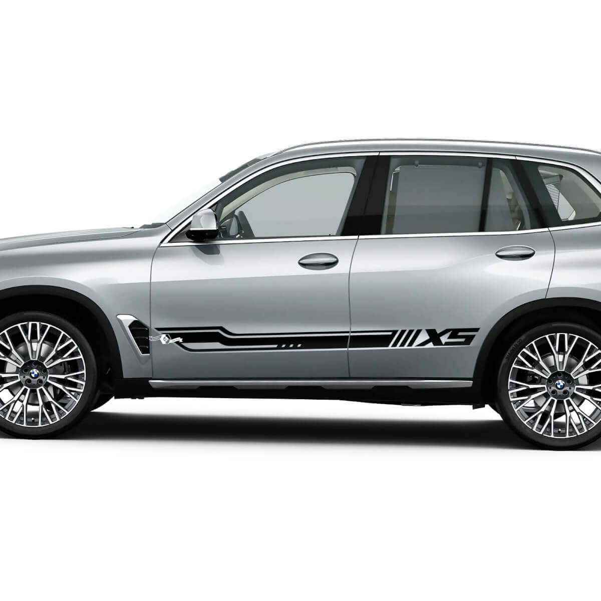 Dynamic Racing Side Stripe Decal Sticker Kit for BMW X5 G05 - Custom Vinyl Graphics
