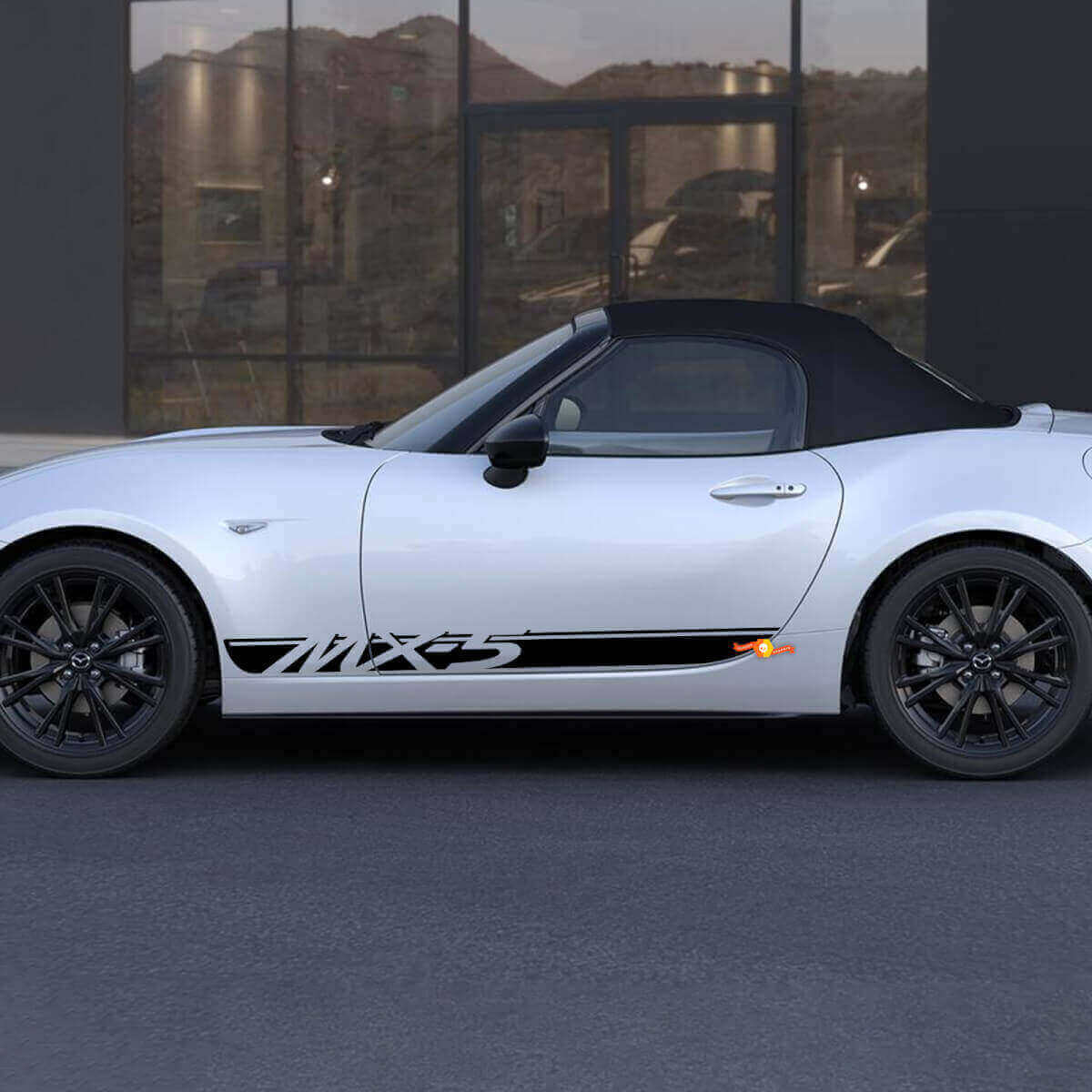 Accent Stripes with Logo Side Vinyl Decal Sticker for Mazda MX-5 Miata