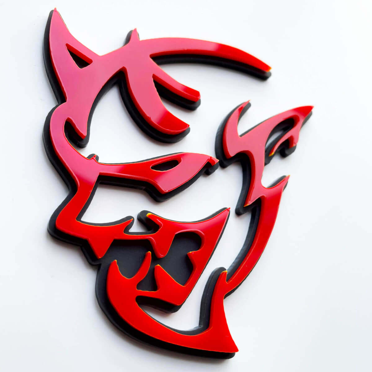 Custom 3D Badge Demon Dodge Charger Challenger logo Fender Badges Emblem 3