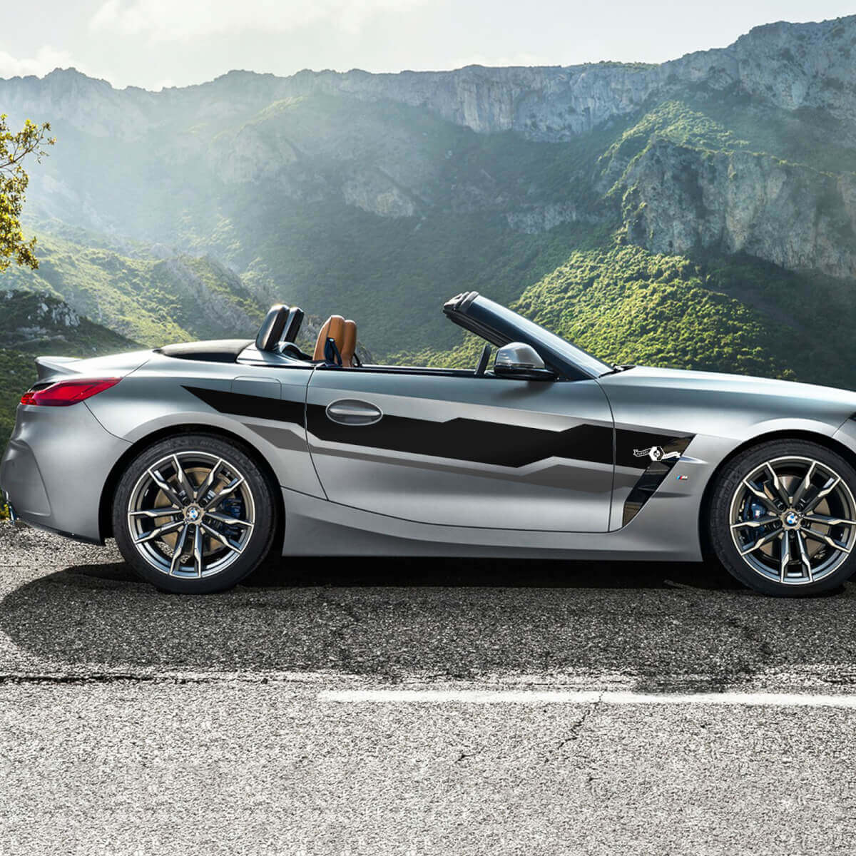 Side Door Stripes Vinyl Decal Sticker fit to BMW Z4
