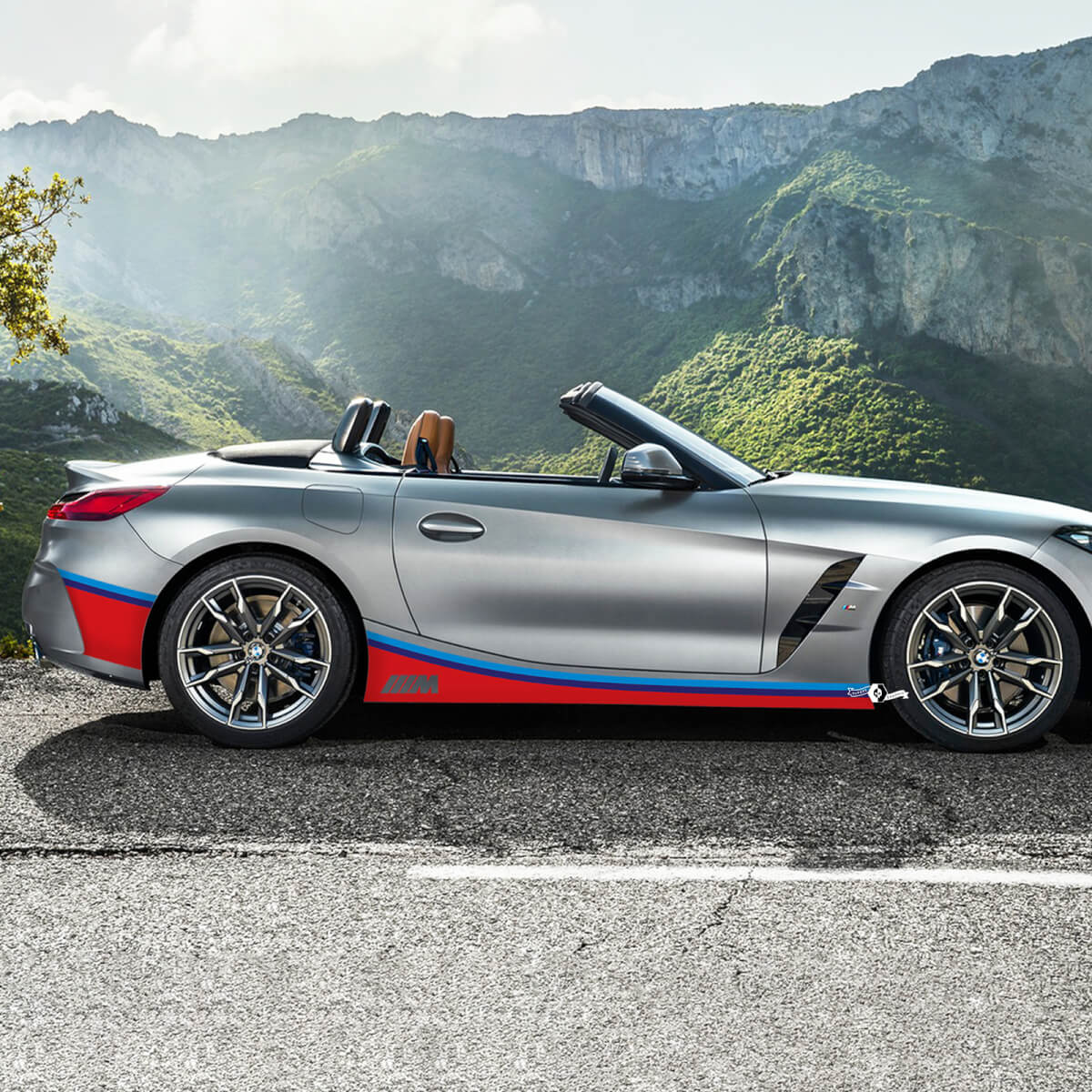 Side Accents Rocker Panel M Stripes Vinyl Decal Sticker fit to BMW Z4
