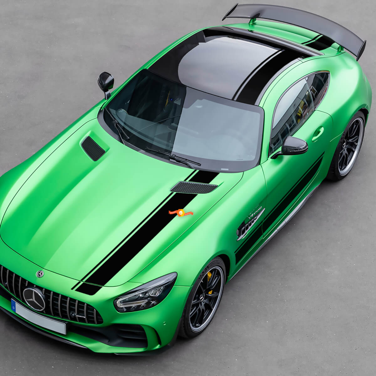 2 Modern Stripes Rocker Panel Sticker for 2022 Mercedes Benz GLE Side Vinyl Stickers Decal Graphic

