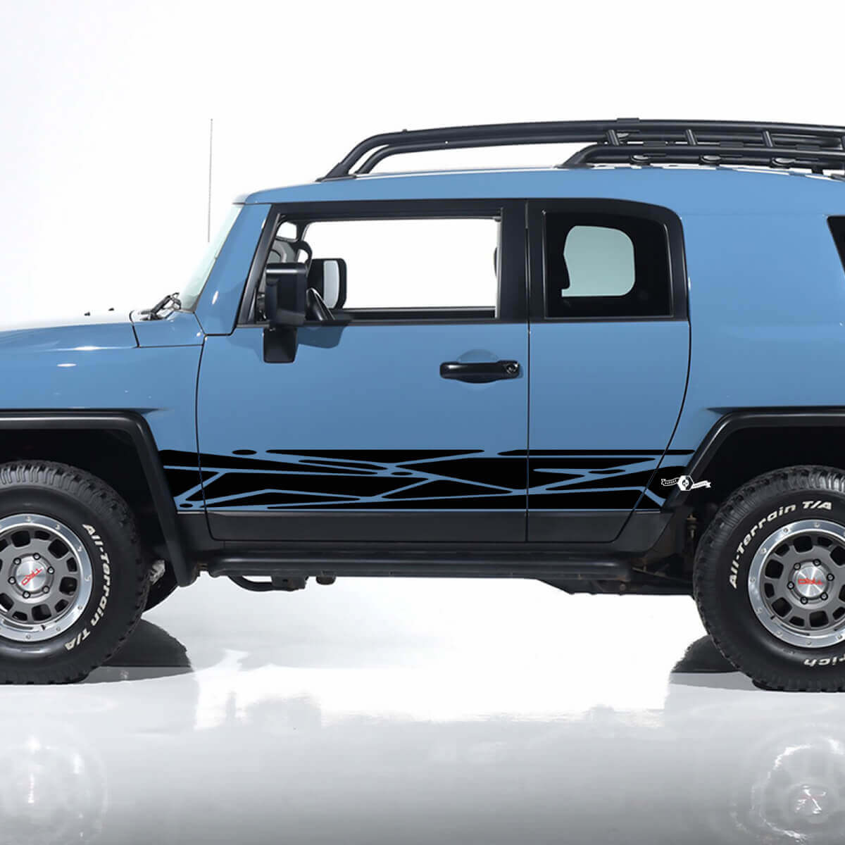 Toyota FJ Cruiser Side Door Stripes Decals Stickers Graphics - Custom Vinyl Kit
