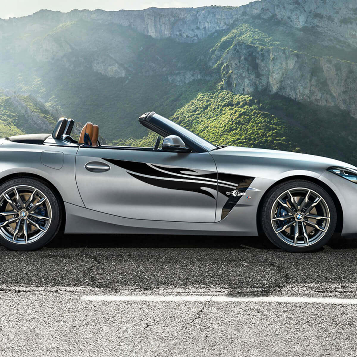 Side Door Tribal Stripes BMW Z4 Vinyl Decal Sticker 2
