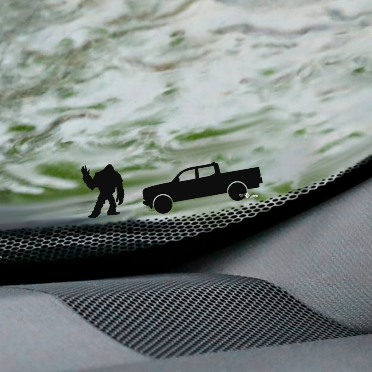 Palm's Jeep Wrangler Windshield Easter Egg Corner Decal - Custom Vinyl Graphic
