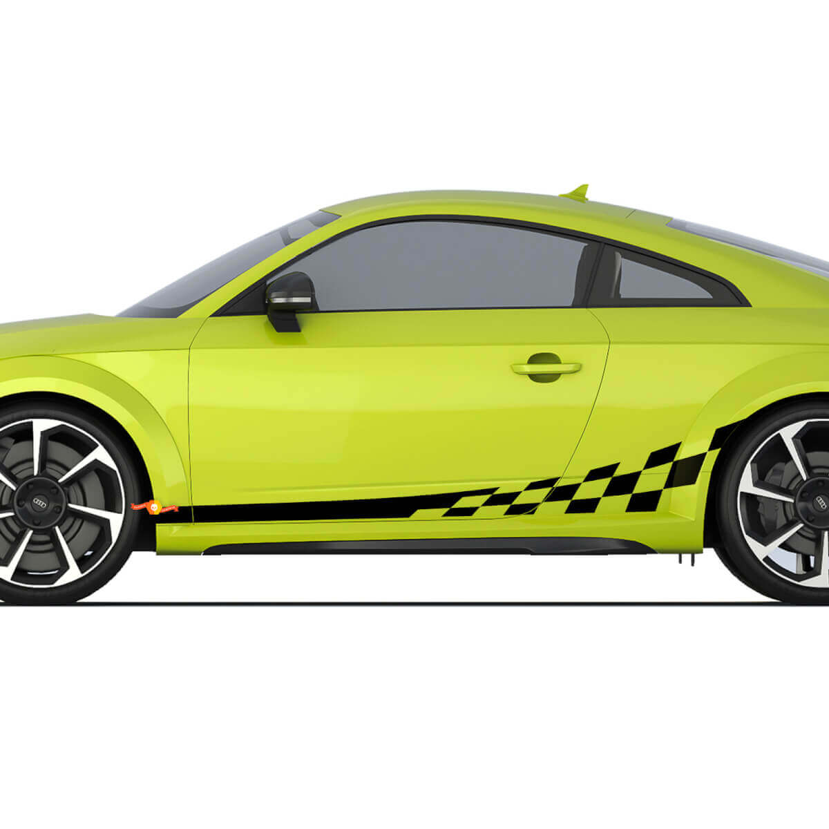 Audi TT Racing Side Door Stripes Decal Logo Stickers

