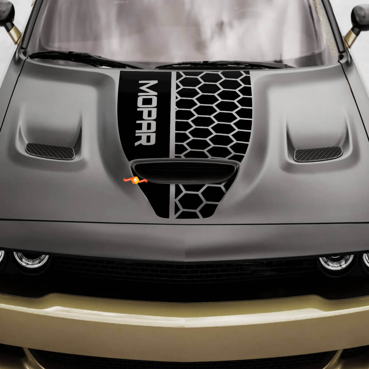 Hood Vinyl Racing Decal Sticker 2 for Dodge Challenger or Charger