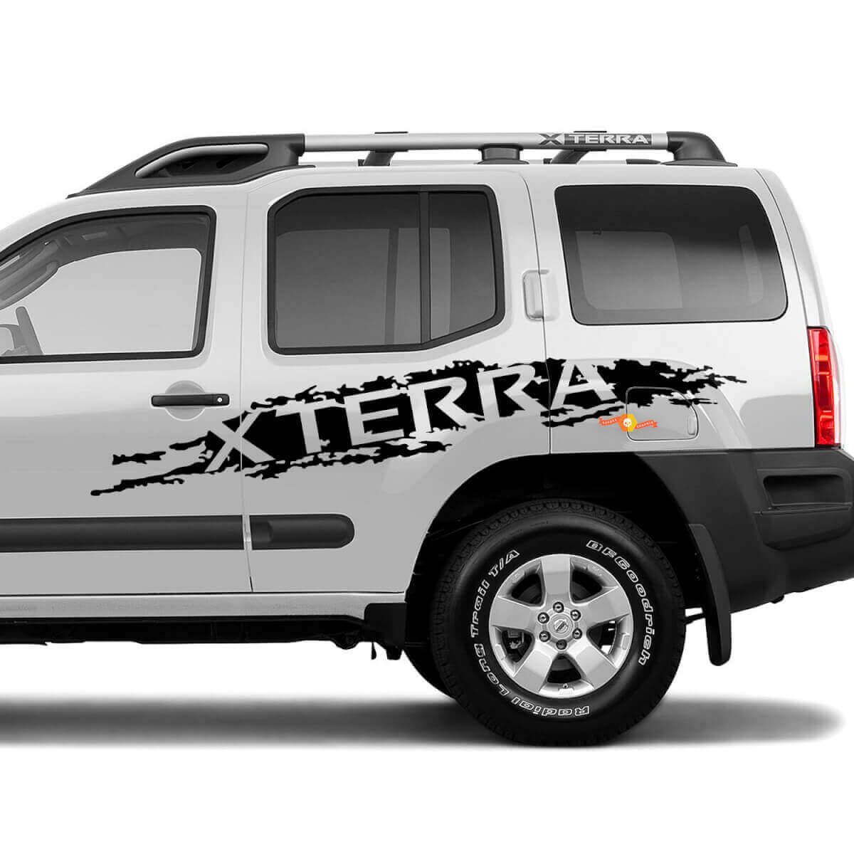 Distressed Xterra Lettering Side Vinyl Decals Kit For Nissan Xterra
