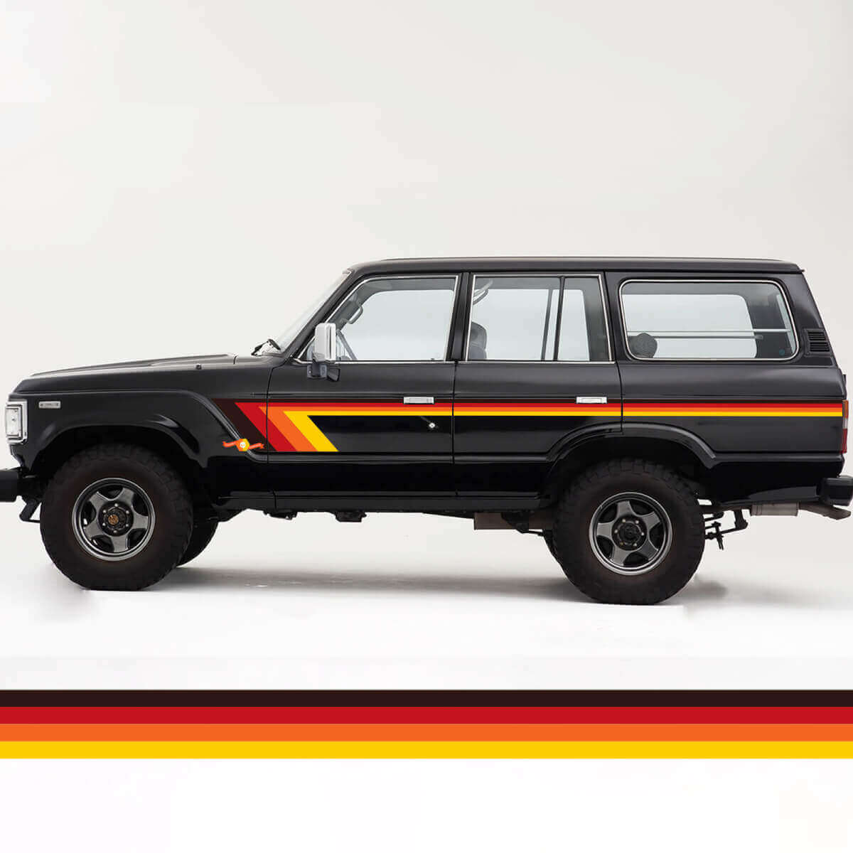 Retro vintage stripes kit for Toyota Land Cruiser FJ60
