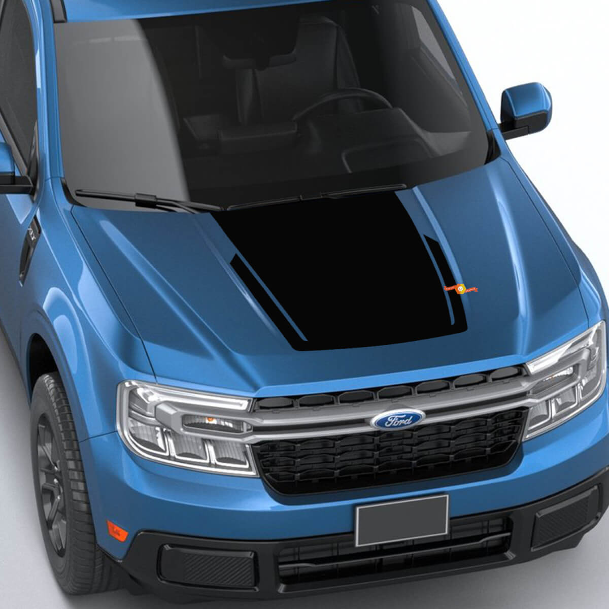 Ford Maverick 2022  2023+ Fx4 Large Hood Blackout Decal For Ford Maverick-2022+ Graphics Decals Stickers
