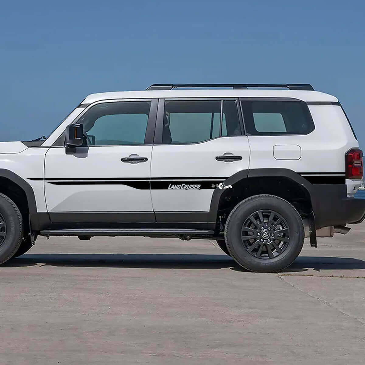 Branding Side Stripes Vinyl Decals for Toyota Land Cruiser 2024 