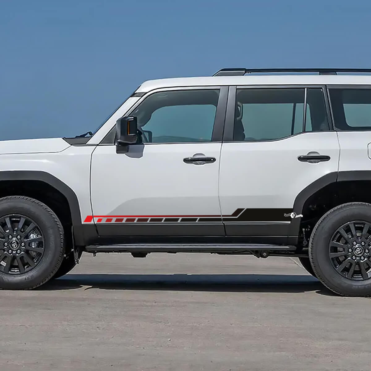 Toyota Land Cruiser Side Doors Accent Stripes Decals Vinyl Stickers Graphic 2 colors
