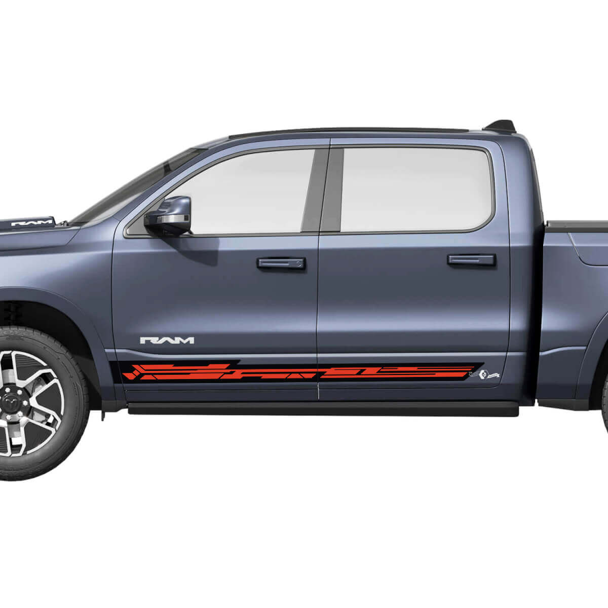 Side Doors Stripes for Dodge RAM 1500 REV Vinyl Decals Stickers Graphics 2
