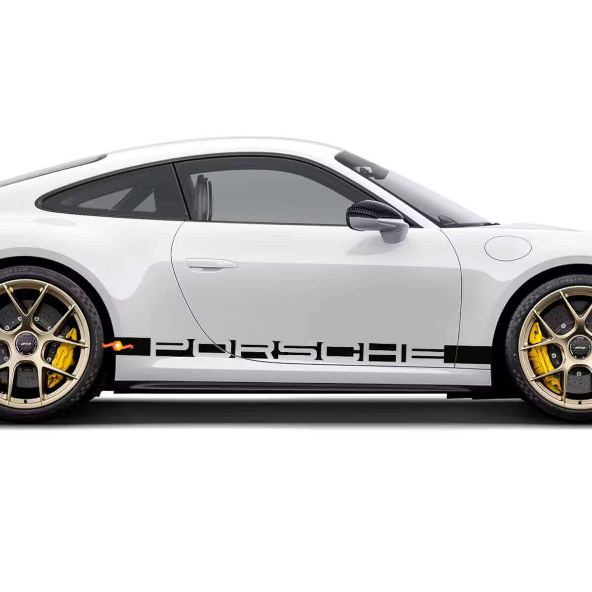 Adesivo de Faixas Laterais com Letreiro Porsche para Porsche 911