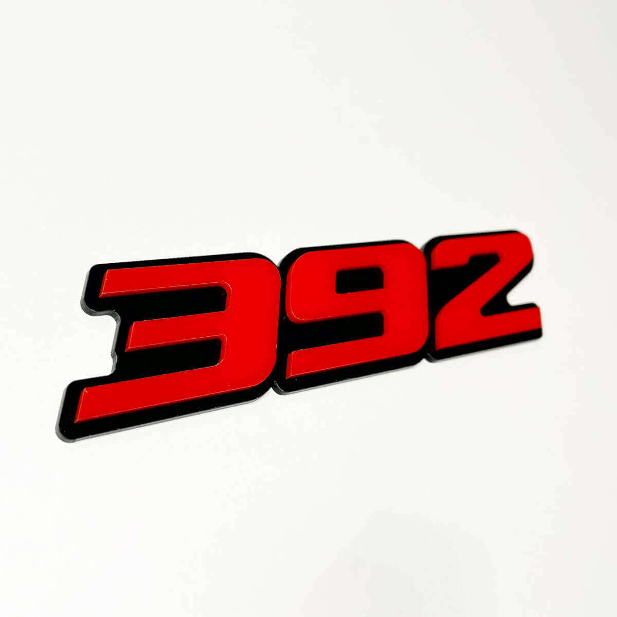 392 Raised 3D Red and Black Fender Tailgate Front Grille Badge