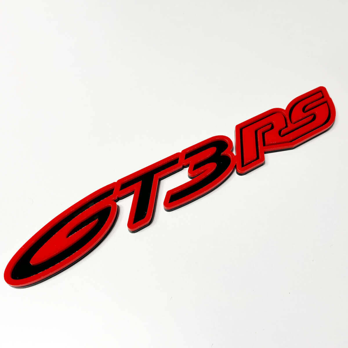 GT3 RS 3D Badge – Custom Guard Tailgate Front Grille Badges Emblem 2 for Porsche GT3 RS