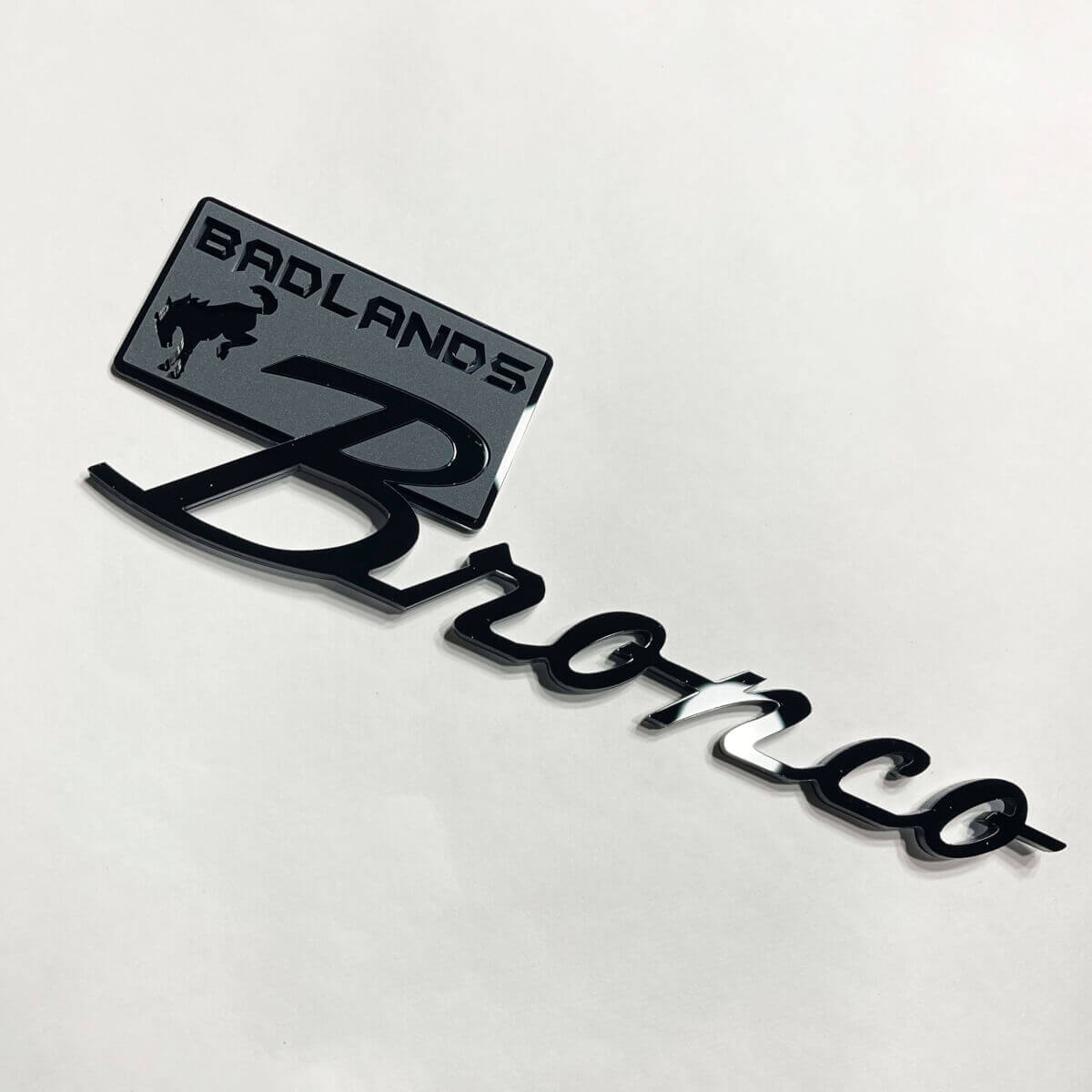 Fender Badges Tailgate Emblem 3D Badge 3 for Bronco Badlands
