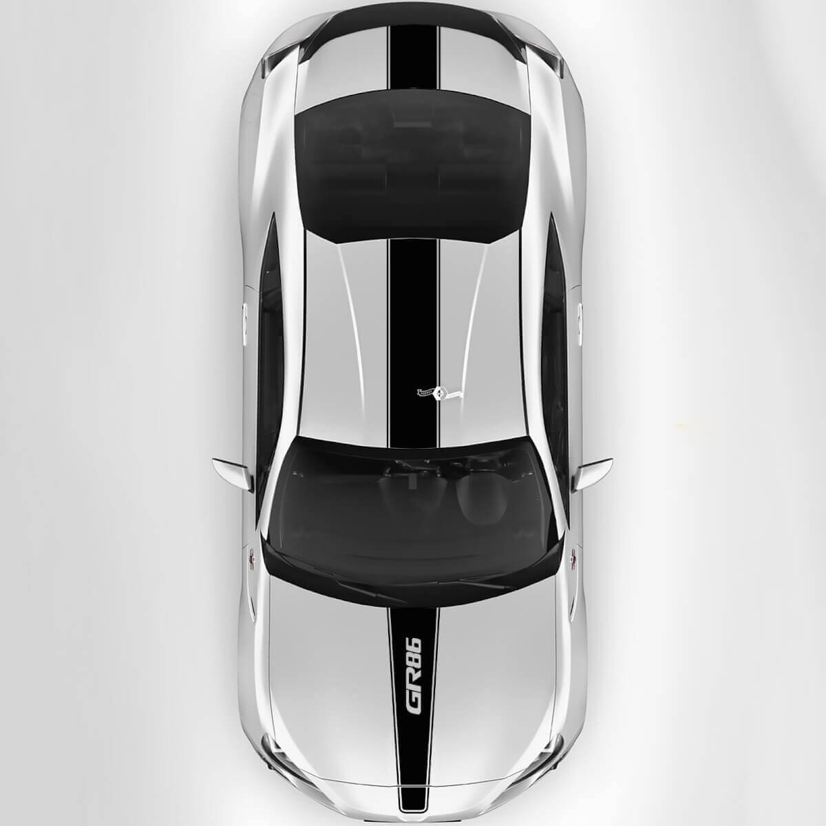 Logos GR86 Capó Techo Baúl Rayas de Carreras Gráficos Calcomanías Adhesivos Para Toyota GR86