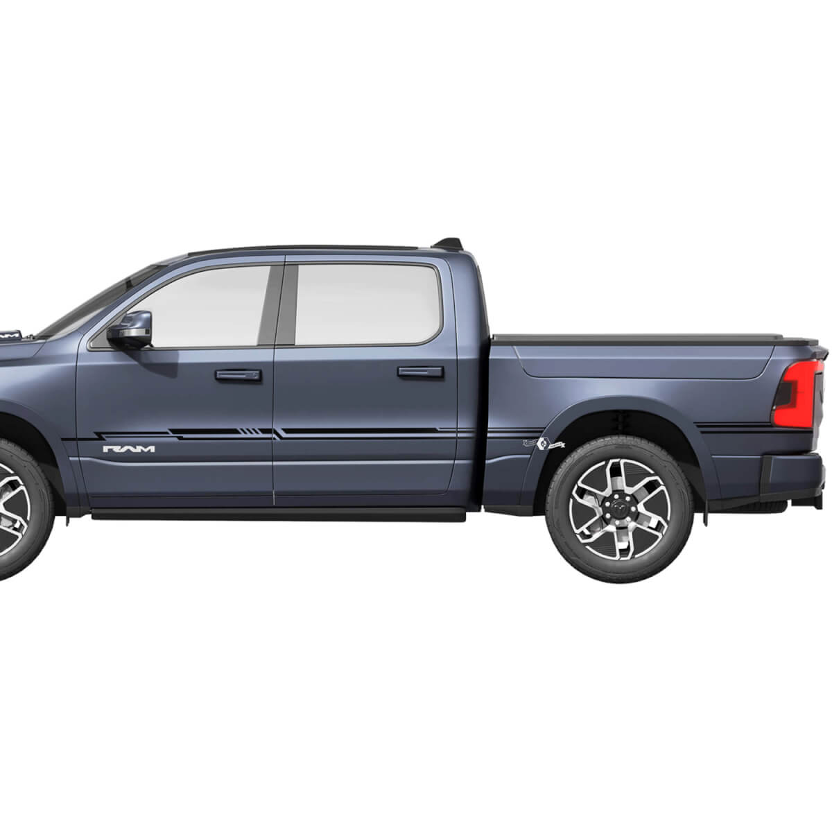 Side Pin Stripes Vinyl Decals Stickers Graphics Dodge RAM 1500 REV 2
