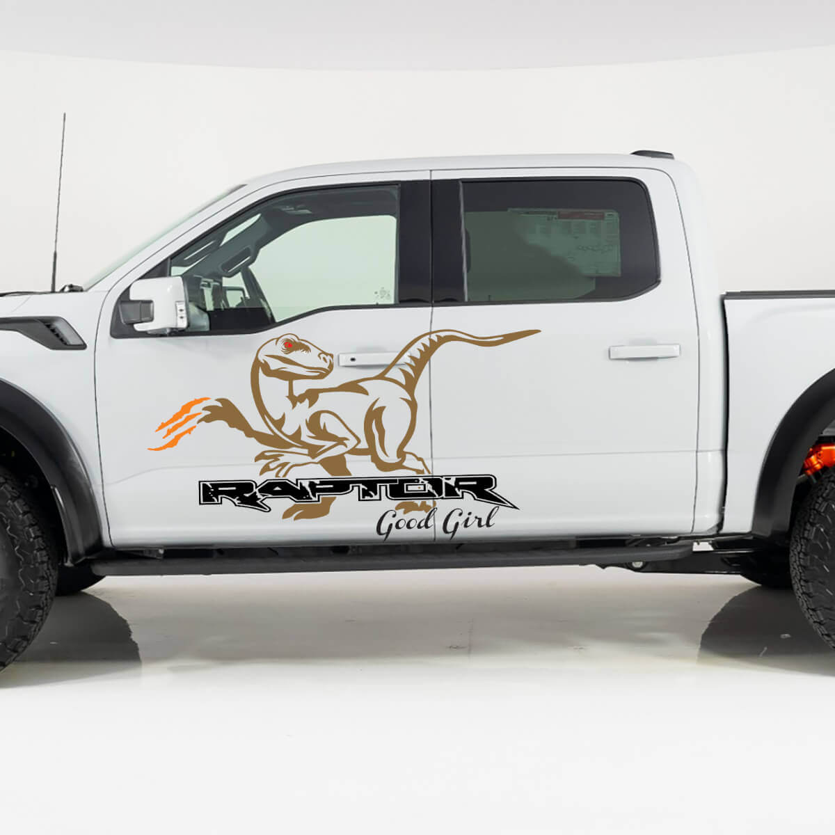 Ford F-150 Raptor Good Girl Side Doors Splash Graphics side decal Stickers

