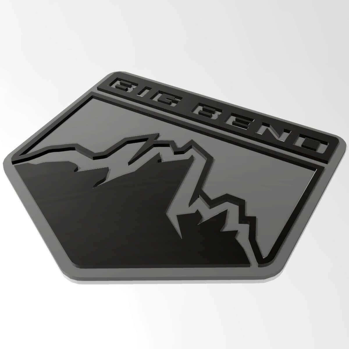 Badge Écusson 3D Montagnes de Portière de Coffre pour Ford Bronco Big Bend
