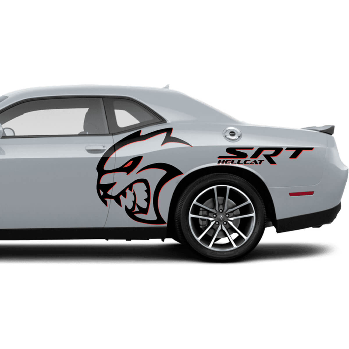 Two colors Hellcat Red Eye Super Stock Side Decals Stickers For Dodge Challenger Redeye or Charger
