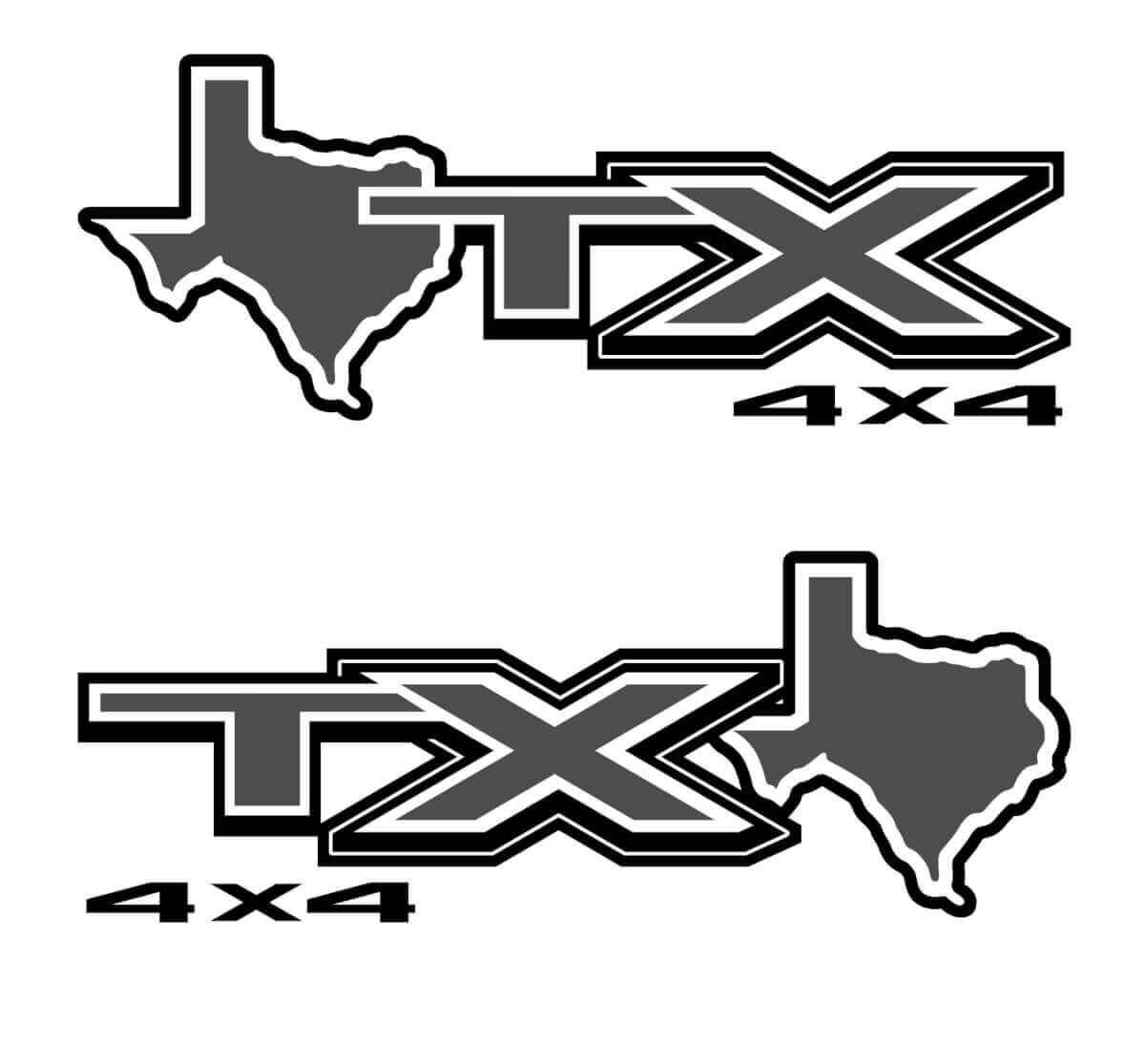 STX Texas 4X4 Mountain Decals For Ford F150 F250 F350 Super Duty Truck Sticker Decal Vinyl
