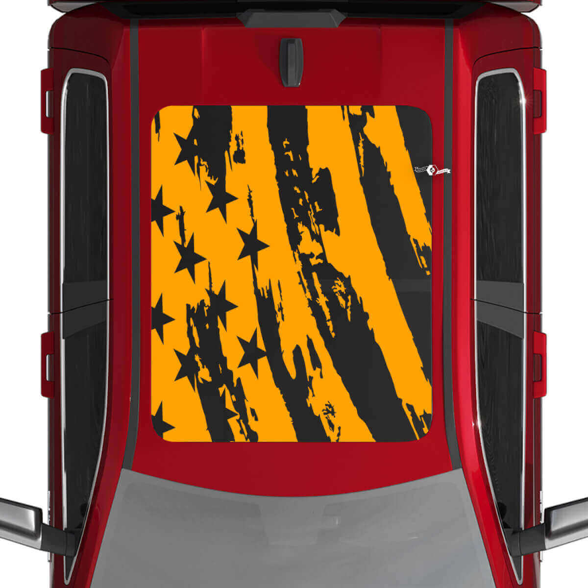 USA American Flag Distressed Roof Vinyl Decals Stickers Graphics for Dodge RAM 1500 TUNGSTEN