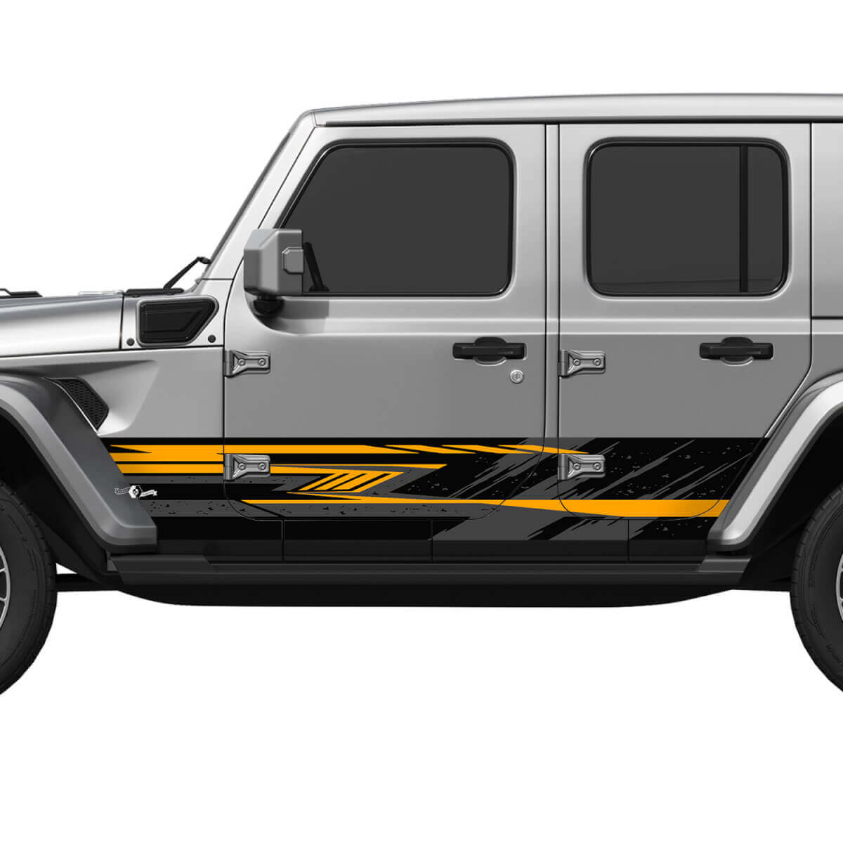 Camo Lines Splash Side Doors Vinyl Decal Sticker 2 for Jeep Wrangler