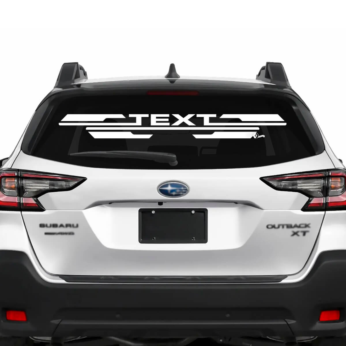 Suba Outback Rear Window Wings Vinyl Sticker Decal Graphic
