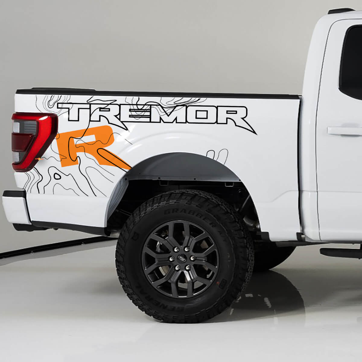 Bedside Side Graphics fit to Ford F150 Raptor R Vinyl Sticker Decal kit stripes
