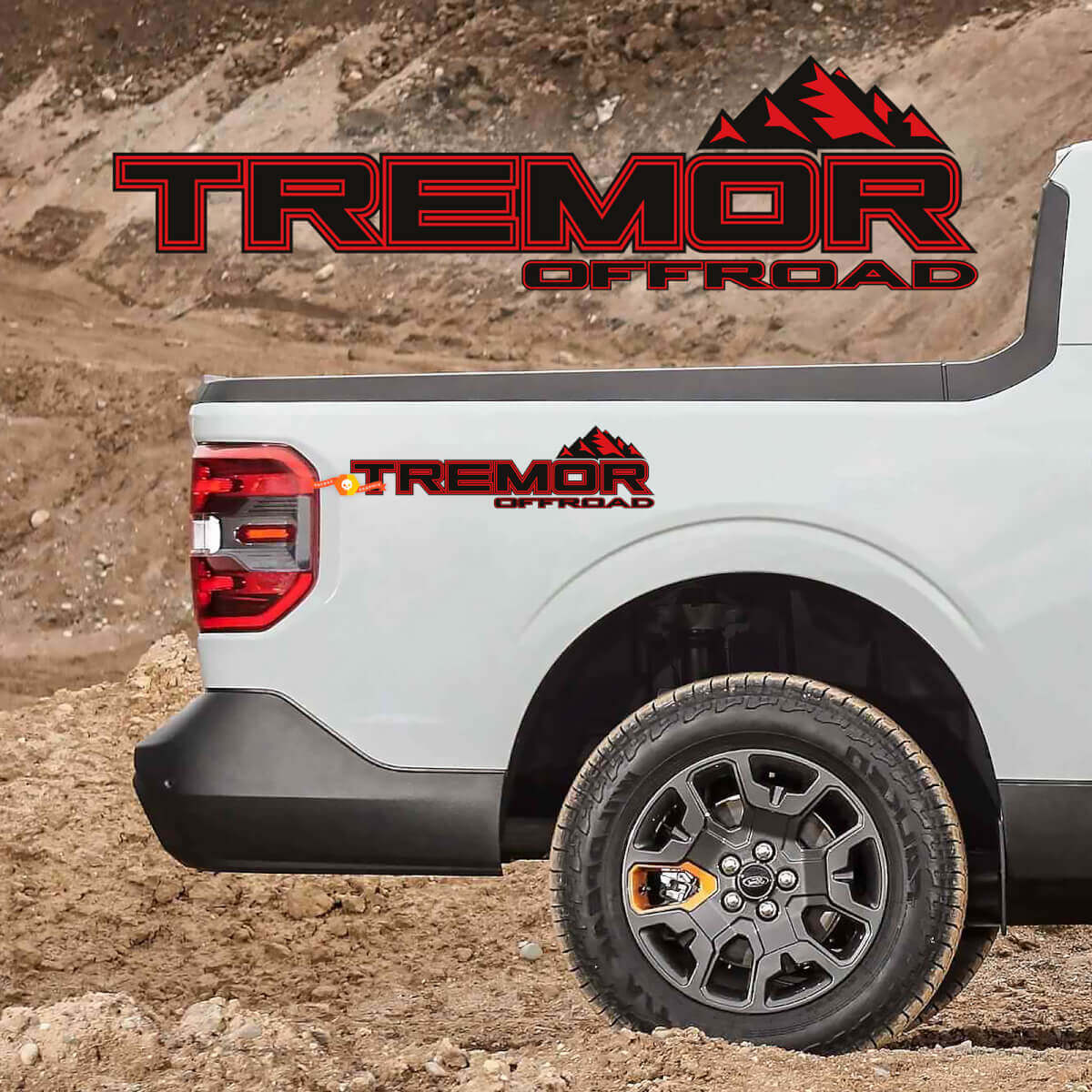 Tremor Truck Bed Side Decal Set for Musclecar  F250 truck Vinyl Stickers
