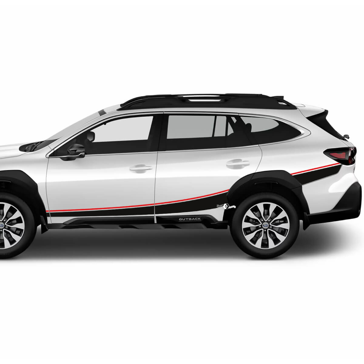 Side Side Door Stripes Vinyl Sticker Decal Graphic for Suba Outback
