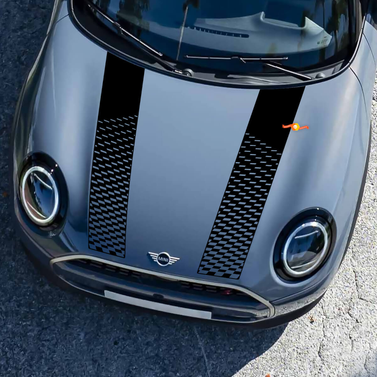 MINI John Cooper Works AC Schnitze Hood And Side Doors Stripes Rally Decal and graphics sticker 2
