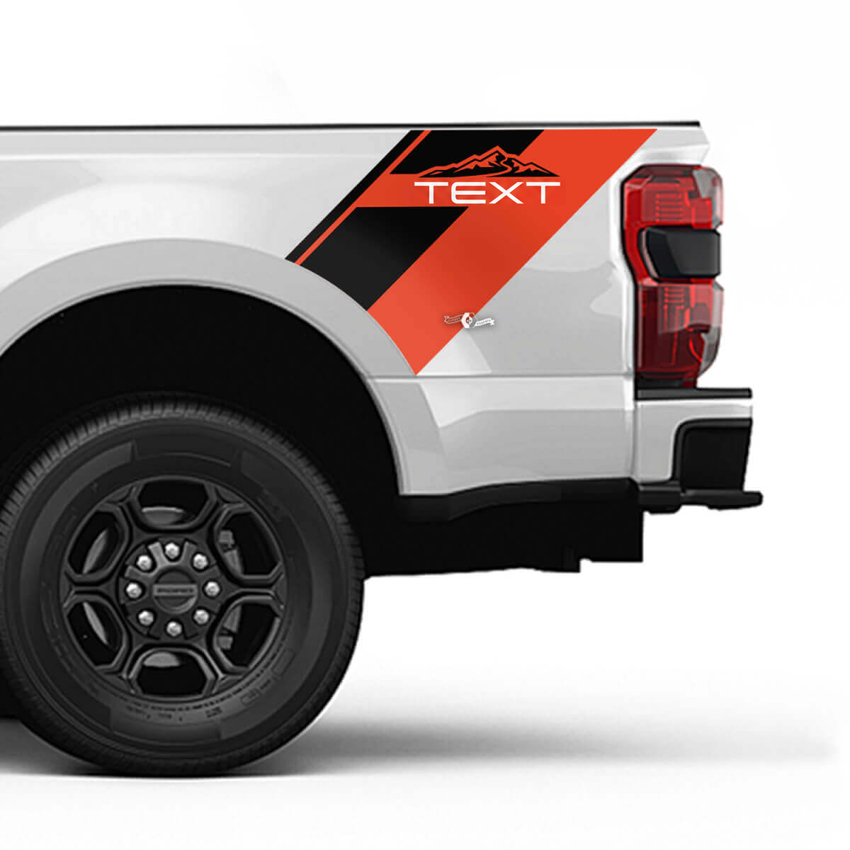 Mountains Bed Side Stripes Vinyl Decal Sticker Graphics for Musclecar F-350