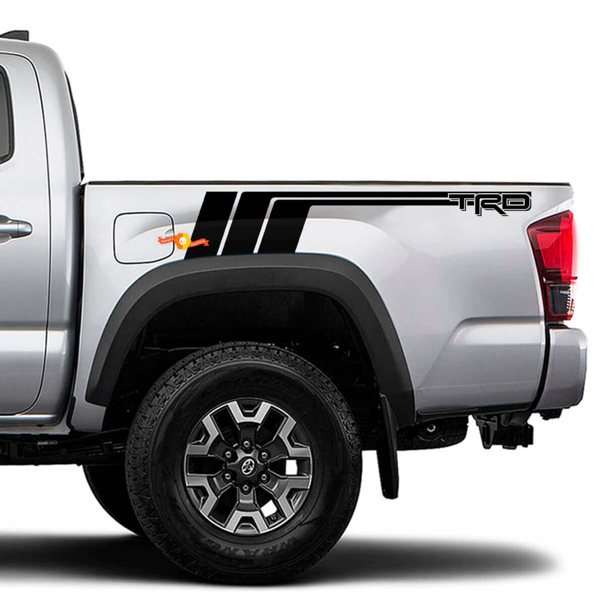 TRD Rear Side Stripes Vinyl Decal Sticker for Toyota Tacoma

