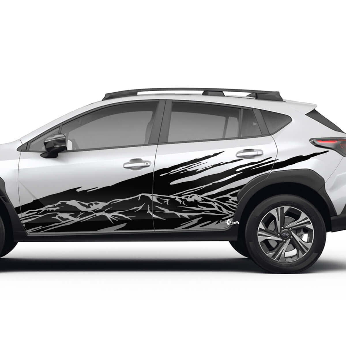 Side Doors Landscape Mountains Splash Vinyl Decal - Graphic Sticker universal fit Suba
