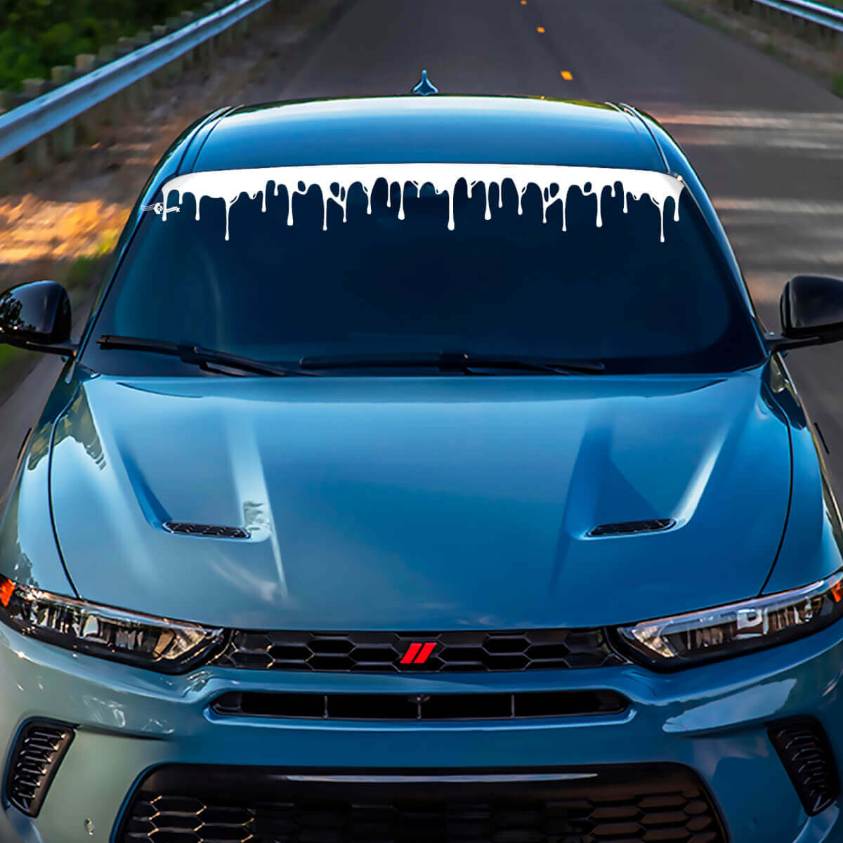 Hornet Hash Windshield Stripe Banner Decal Sticker - Custom Vinyl Graphics fit to Dodge Hornet
