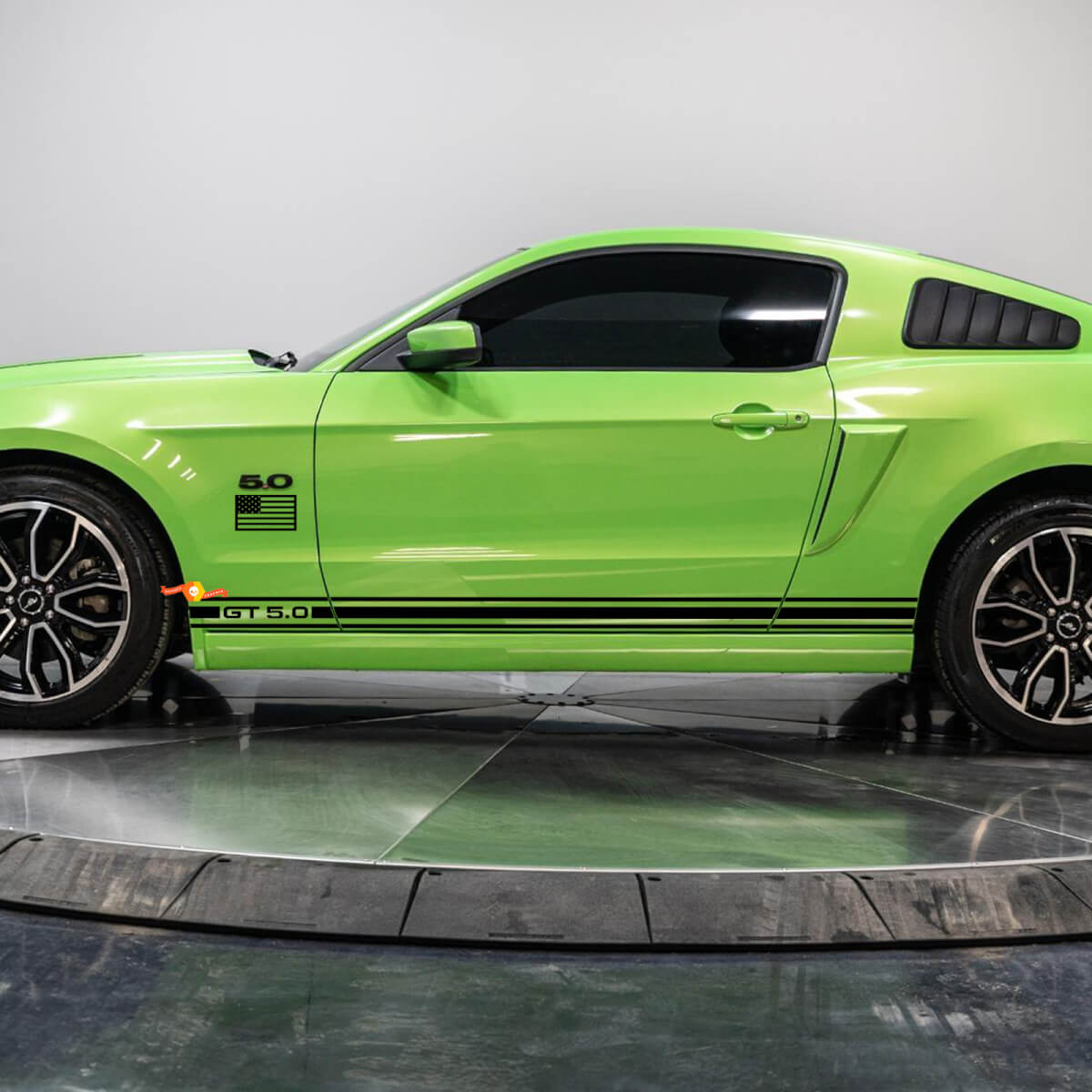 GT 5.0 Style Stripes Side Vinyl Decal Sticker for Musclecar Musclecarmodel