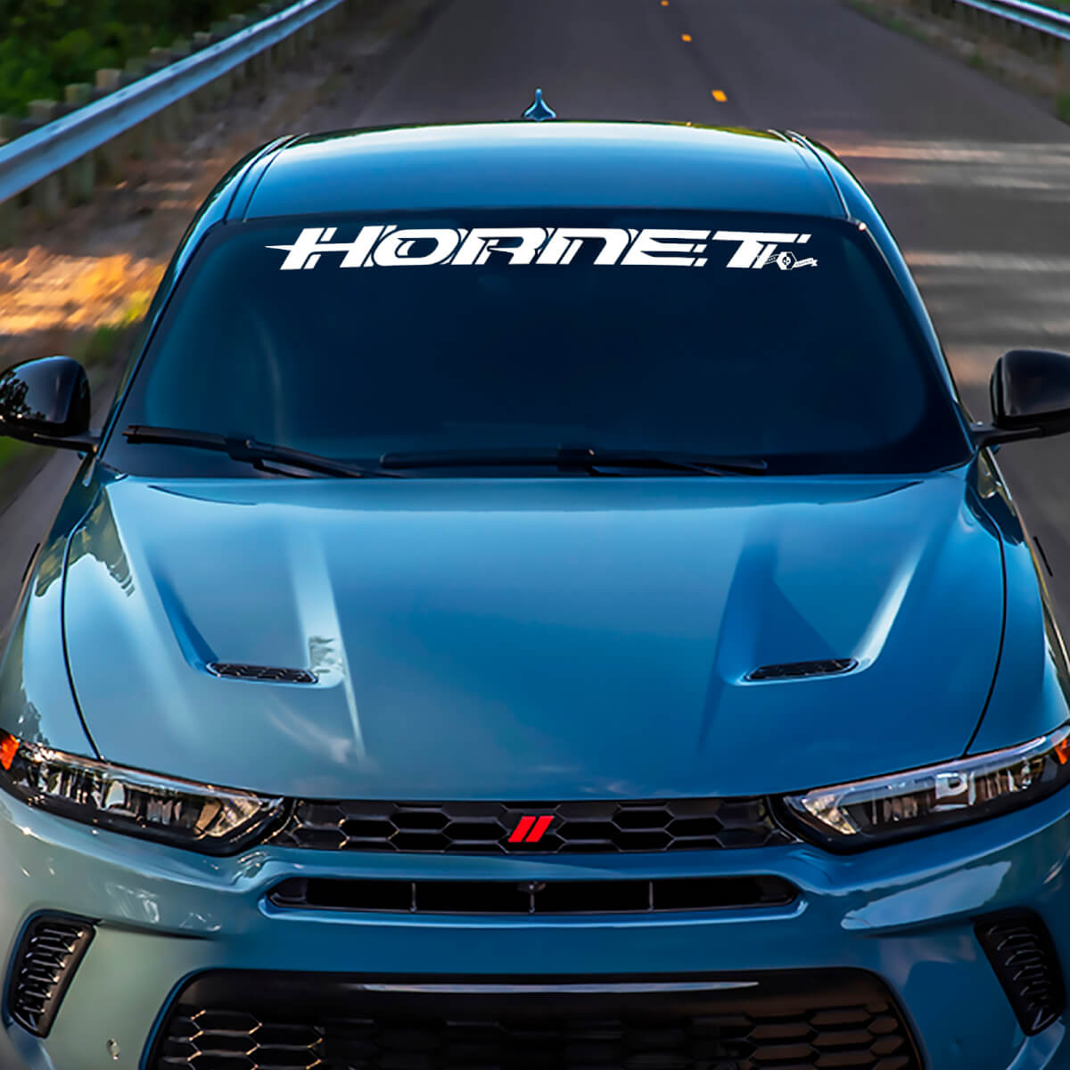 Windshield Stripe Banner Decal Sticker - Custom Vinyl Graphics fit to Dodge Hornet 4
