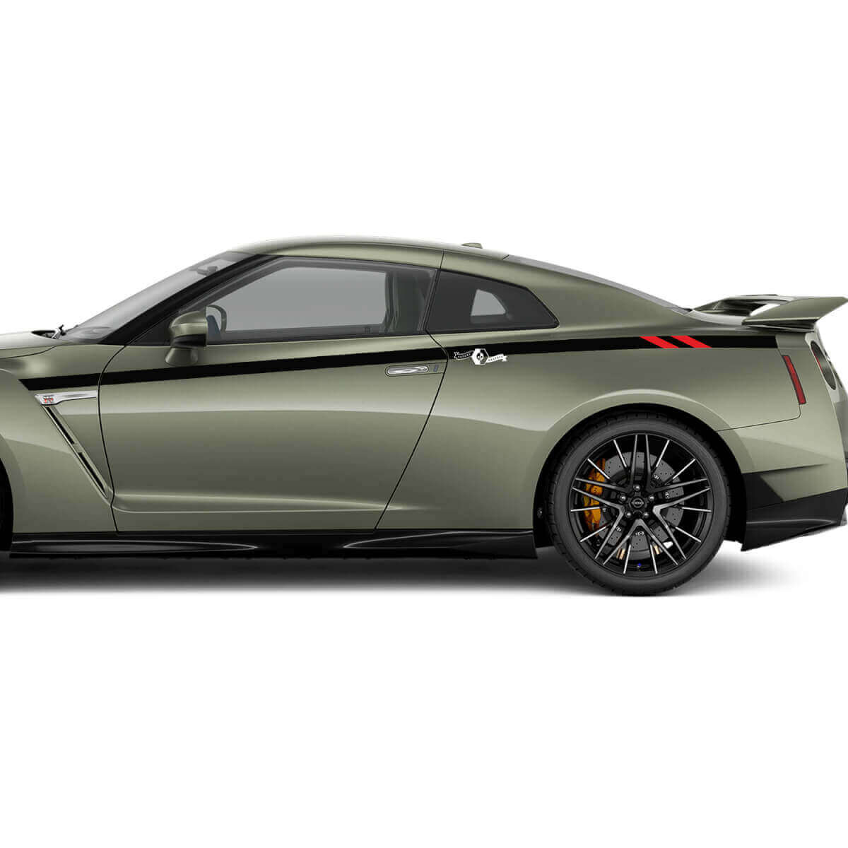 Kit d’autocollants bandes de portes Bedside Racing pour Nissan GT-R