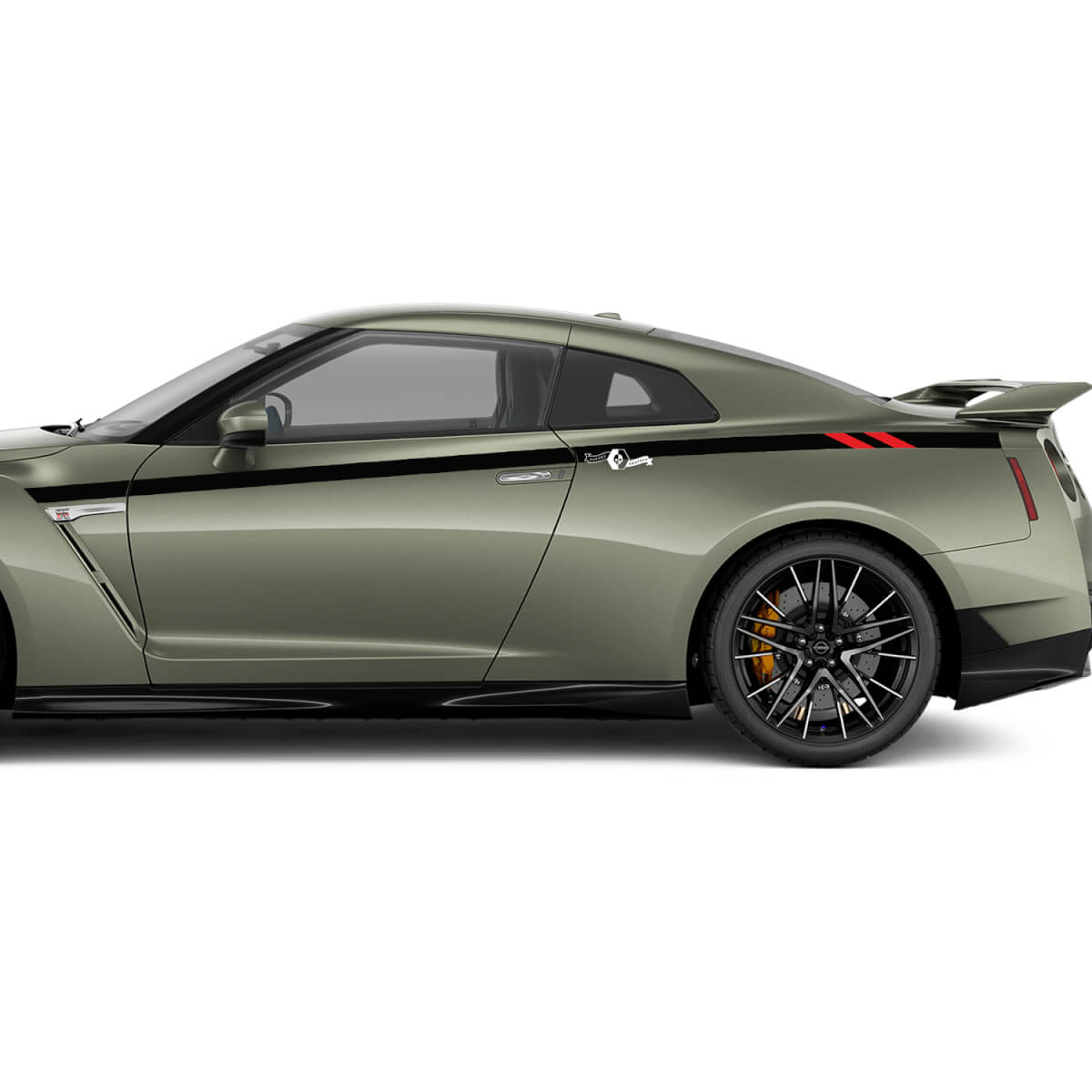 Side Doors Racing Stripes Decal Kit for Nissan GT-R
